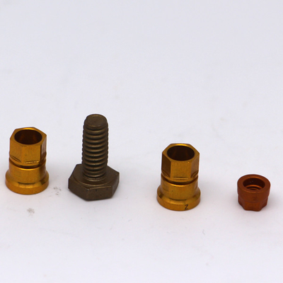 Milling CNC Brass Parts Black Oxide Coating Brass Connector Bolts