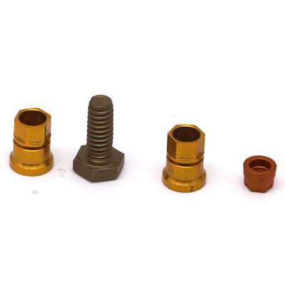 High Precision Brass Nuts Bolts CNC Milling Processing ISO Certificate