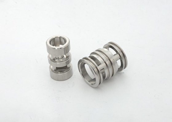 Stainless Steel Square / Cylindrical CNC Machined Components Anodized / Polished